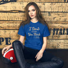 Load image into Gallery viewer, Don't Care Short-Sleeve Unisex T-Shirt