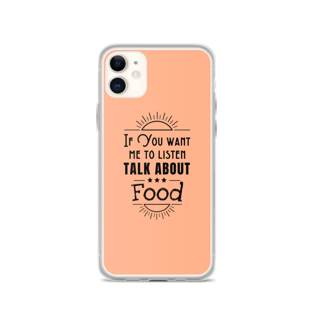 Food Talk iPhone Case